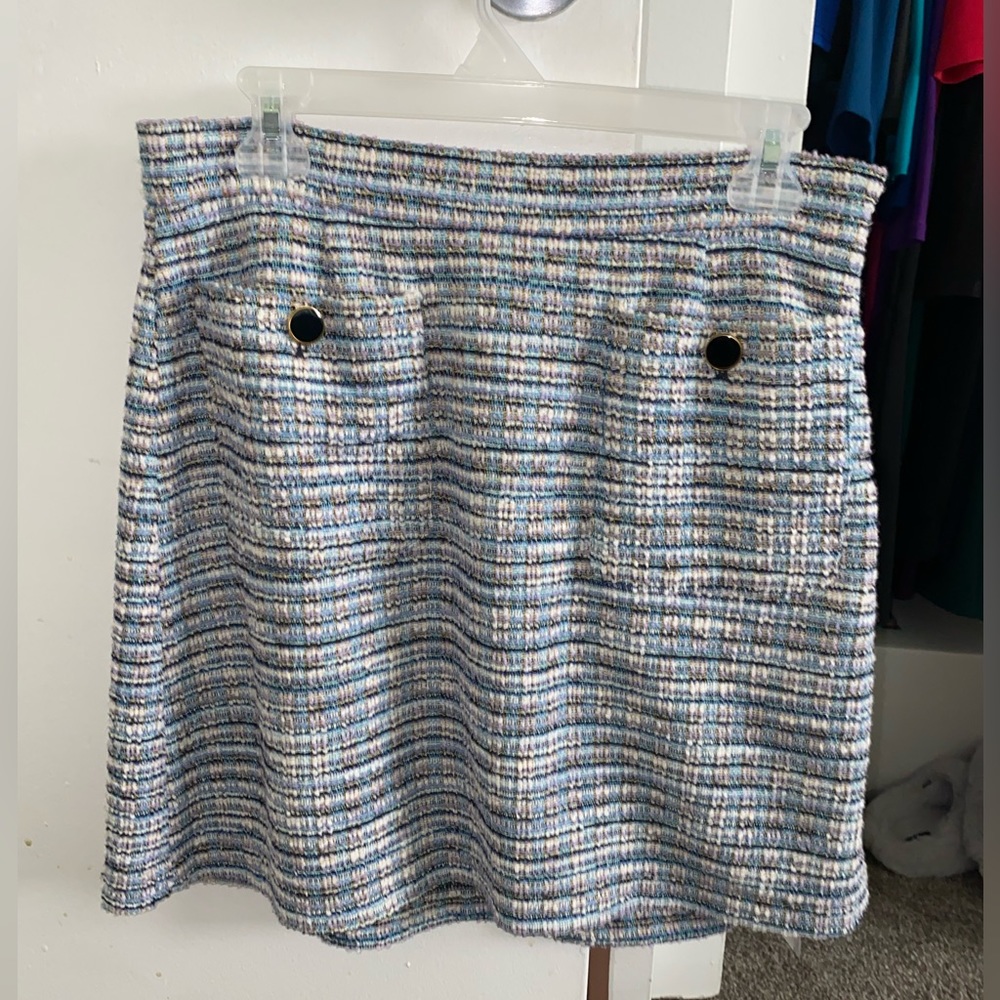 Spring colored tweed skirt! Never worn with tags!